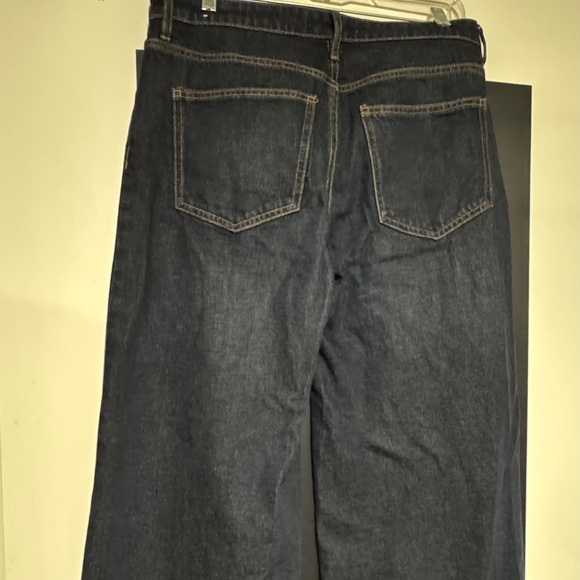 Mango Size 6, super dark wash Wide Leg jeans! - Picture 3 of 5